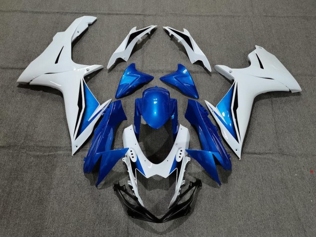 2011-2020 Blue and White Suzuki GSXR 600-750 Motorcycle Fairing UK 2011-2020 Blue and White Suzuki GSXR 600-750 Motorcycle Fairing UK