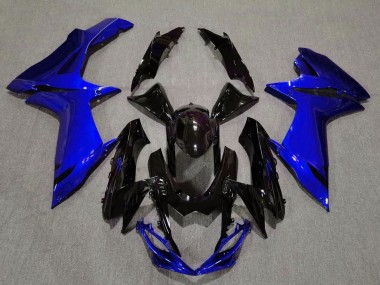 2011-2020 Gloss Black and Aqua Blue Suzuki GSXR 600-750 Motorcycle Fairing UK