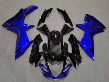 2011-2020 Gloss Black and Aqua Blue Suzuki GSXR 600-750 Motorcycle Fairing UK