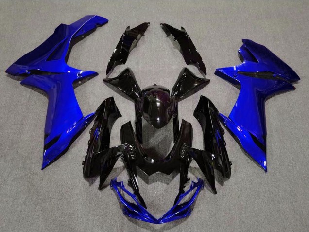 2011-2020 Gloss Black and Aqua Blue Suzuki GSXR 600-750 Motorcycle Fairing UK 2011-2020 Gloss Black and Aqua Blue Suzuki GSXR 600-750 Motorcycle Fairing UK