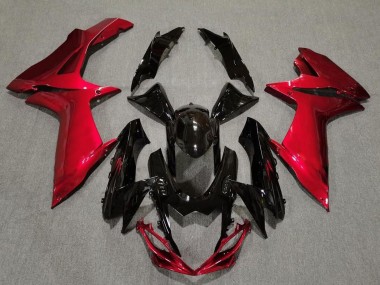 2011-2020 Gloss Black and Lava Red Suzuki GSXR 600-750 Motorcycle Fairing UK