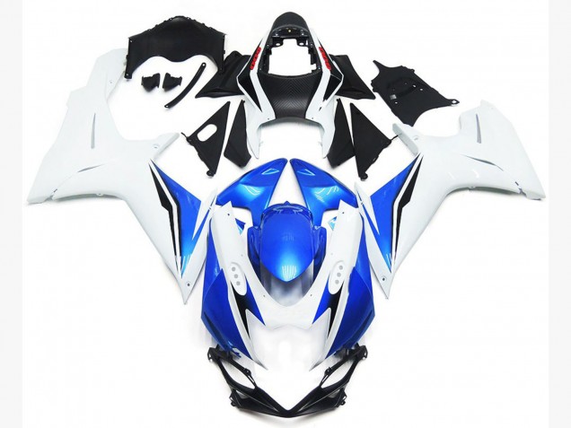 2011-2020 Gloss White and Blue Style Suzuki GSXR 600-750 Motorcycle Fairing UK 2011-2020 Gloss White and Blue Style Suzuki GSXR 600-750 Motorcycle Fairing UK