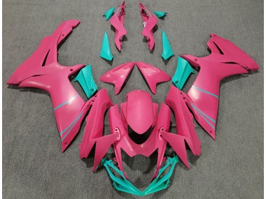 2011-2020 Matte Hot Pink and Teal Suzuki GSXR 600-750 Motorcycle Fairing UK