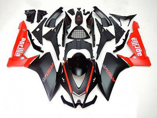 2012-2015 Matte Black and Red Aprilia RS4 125 Motorcycle Fairing UK 2012-2015 Matte Black and Red Aprilia RS4 125 Motorcycle Fairing UK