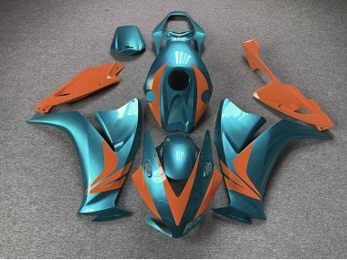 2012-2016 Gloss Cyan and Orange Honda CBR1000RR Motorcycle Fairing UK
