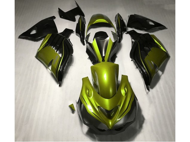 2012-2019 Gloss Yellow and Black Kawasaki ZX14R Motorcycle Fairing UK 2012-2019 Gloss Yellow and Black Kawasaki ZX14R Motorcycle Fairing UK