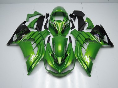 2012-2019 Green Flame Kawasaki ZX14R Motorcycle Fairing UK