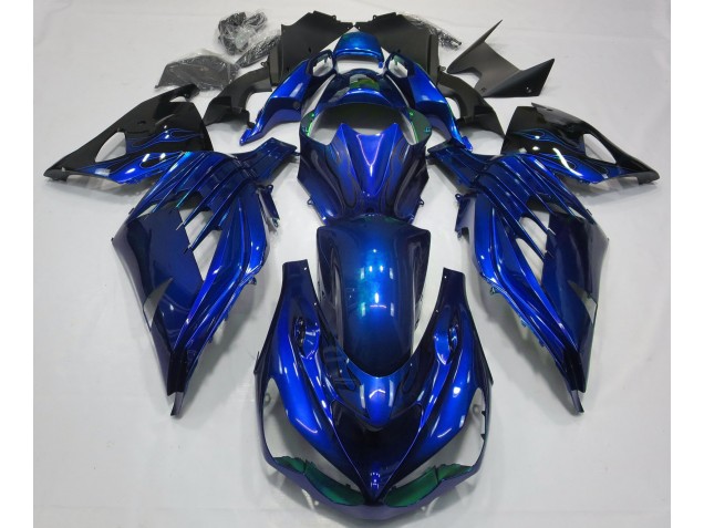 2012-2019 Ocean Blue Gloss Kawasaki ZX14R Motorcycle Fairing UK 2012-2019 Ocean Blue Gloss Kawasaki ZX14R Motorcycle Fairing UK