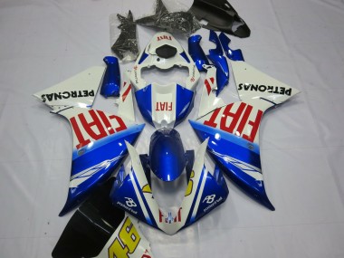 2013-2014 Fiat with Light Blue Yamaha R1 Motorcycle Fairing UK