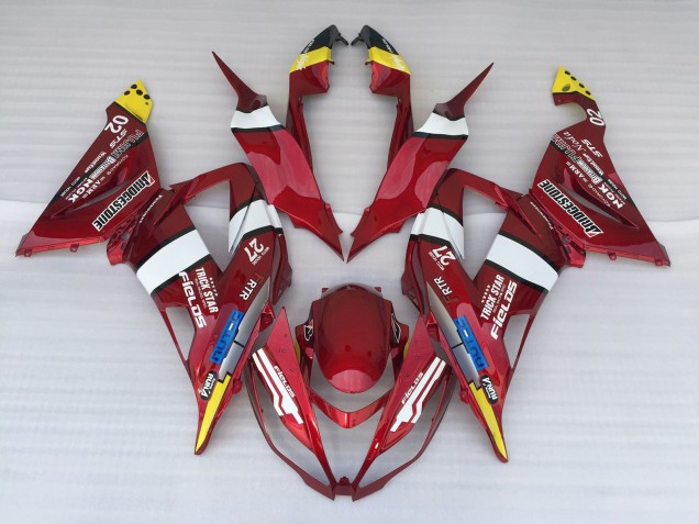 2013-2018 Candy Apple Kawasaki ZX6R Motorcycle Fairing UK 2013-2018 Candy Apple Kawasaki ZX6R Motorcycle Fairing UK