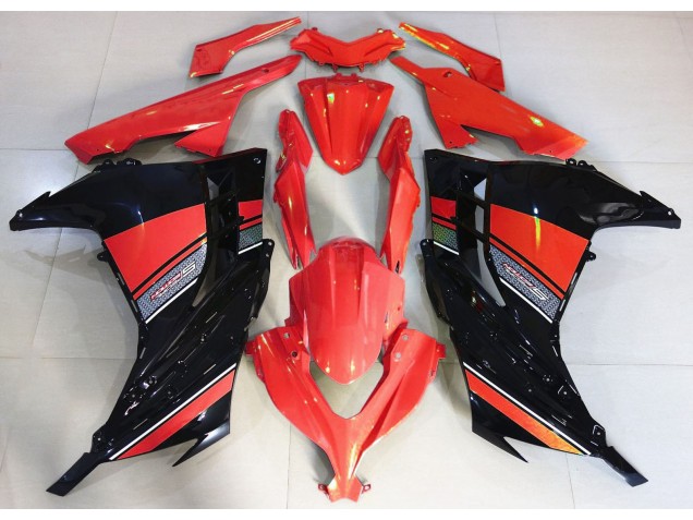 2013-2018 Candy Red and Black Kawasaki Ninja 300 Motorcycle Fairing UK 2013-2018 Candy Red and Black Kawasaki Ninja 300 Motorcycle Fairing UK