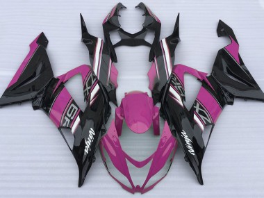 2013-2018 Gloss Pink and Black Kawasaki ZX6R Motorcycle Fairing UK