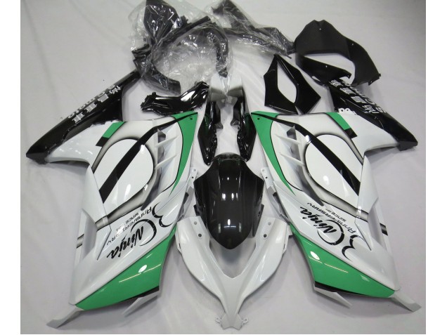 2013-2018 Gloss White and Green Kawasaki Ninja 300 Motorcycle Fairing UK 2013-2018 Gloss White and Green Kawasaki Ninja 300 Motorcycle Fairing UK