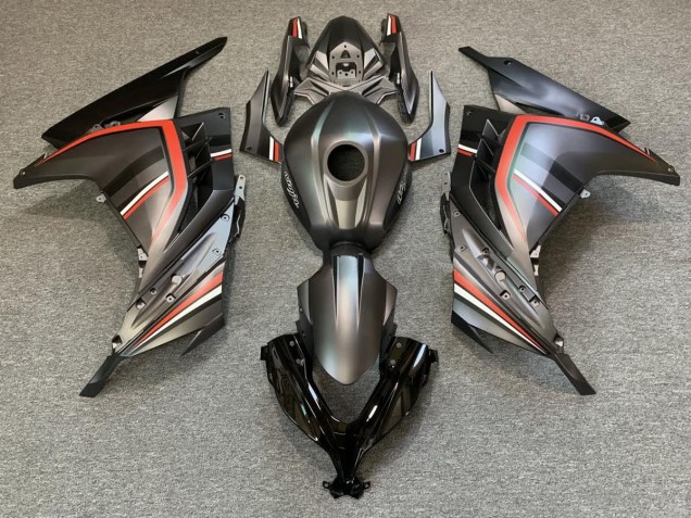 2013-2018 Matte Black and Red Kawasaki Ninja 300 Motorcycle Fairing UK 2013-2018 Matte Black and Red Kawasaki Ninja 300 Motorcycle Fairing UK