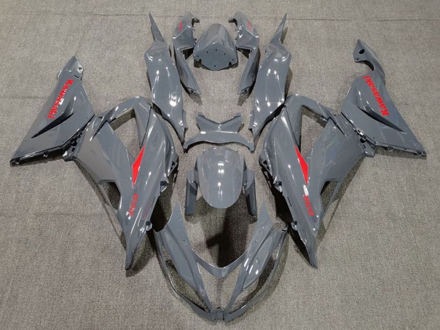2013-2018 Nardo and Red Kawasaki ZX6R Motorcycle Fairing UK 2013-2018 Nardo and Red Kawasaki ZX6R Motorcycle Fairing UK