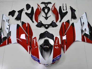 2015-2017 Red and White Ducati 959 1299 Motorcycle Fairing UK