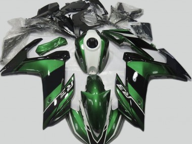 2015-2018 Green and Gloss Black Yamaha R3 Motorcycle Fairing UK