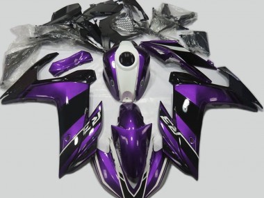 2015-2018 Purple and Gloss Black Yamaha R3 Motorcycle Fairing UK