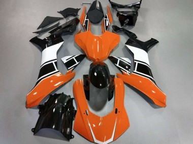 2015-2019 Gloss Orange White and Black Yamaha R1 Motorcycle Fairing UK