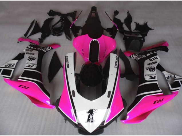 2015-2019 Gloss Pink & White Yamaha R1 Motorcycle Fairing UK