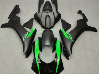 2015-2019 Matte Black & Green Yamaha R1 Motorcycle Fairing UK