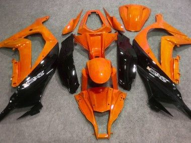 2016-2019 Gloss Orange and Black Kawasaki ZX10R Motorcycle Fairing UK