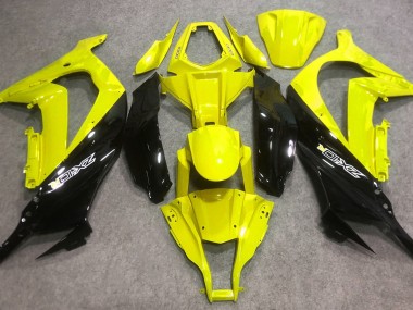 2016-2019 Gloss Yellow and Black Kawasaki ZX10R Motorcycle Fairing UK