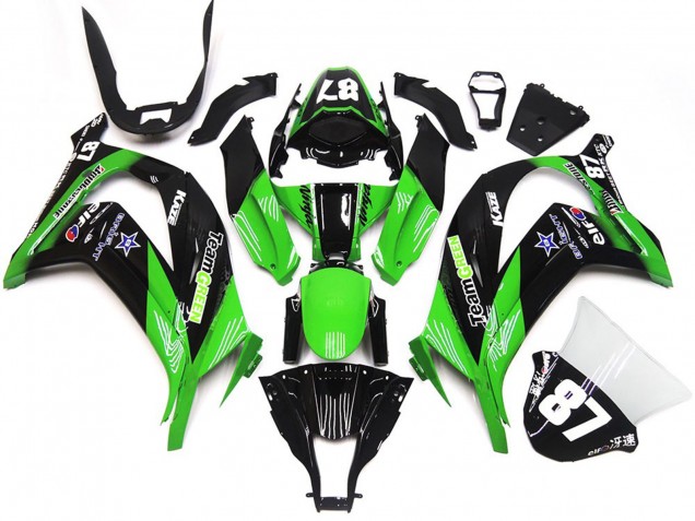 2016-2019 Green and Black Kawasaki ZX10R Motorcycle Fairing UK 2016-2019 Green and Black Kawasaki ZX10R Motorcycle Fairing UK