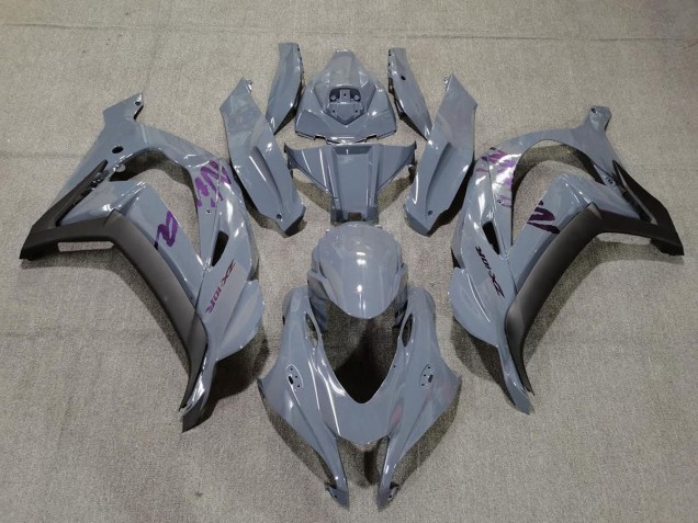 2016-2019 Nardo Grey & Purple Kawasaki ZX10R Motorcycle Fairing UK 2016-2019 Nardo Grey & Purple Kawasaki ZX10R Motorcycle Fairing UK