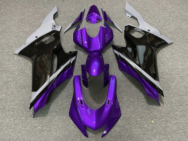 2017-2019 Cement Black and Purple Yamaha R6 Motorcycle Fairing UK