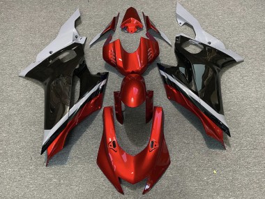 2017-2019 Cement Black and Red Yamaha R6 Motorcycle Fairing UK