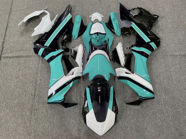 2017-2019 Gloss Cyan White and Black Honda CBR1000RR Motorcycle Fairing UK