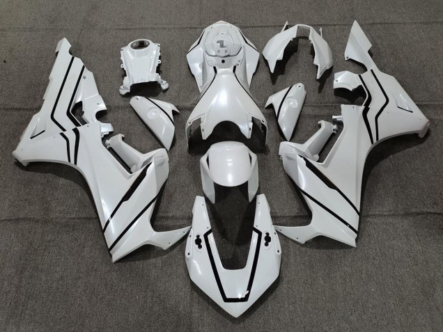 2017-2019 Pearl White & Black Lining Honda CBR1000RR Motorcycle Fairing UK 2017-2019 Pearl White & Black Lining Honda CBR1000RR Motorcycle Fairing UK