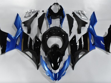 2018-2020 Blue and Black Kawasaki Ninja 400 Motorcycle Fairing UK