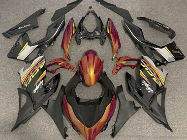 2018-2020 Liquid Orange and Gray Kawasaki Ninja 400 Motorcycle Fairing UK