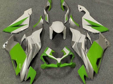 2019-2020 Green White and Silver Kawasaki ZX6R Motorcycle Fairing UK