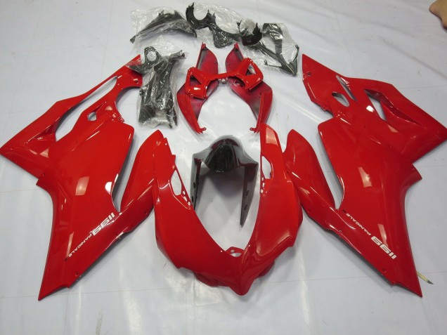Plain Gloss Red Ducati 1199 Motorcycle Fairing UK